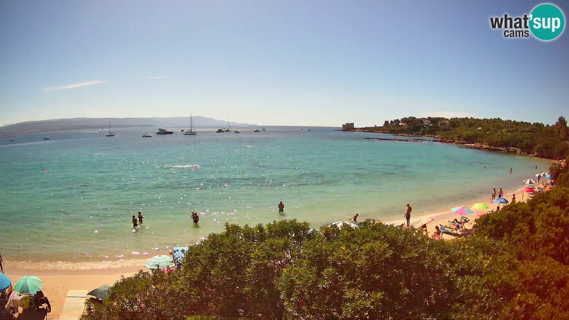 Webcam Lazzaretto beach | Alghero | Sardinia