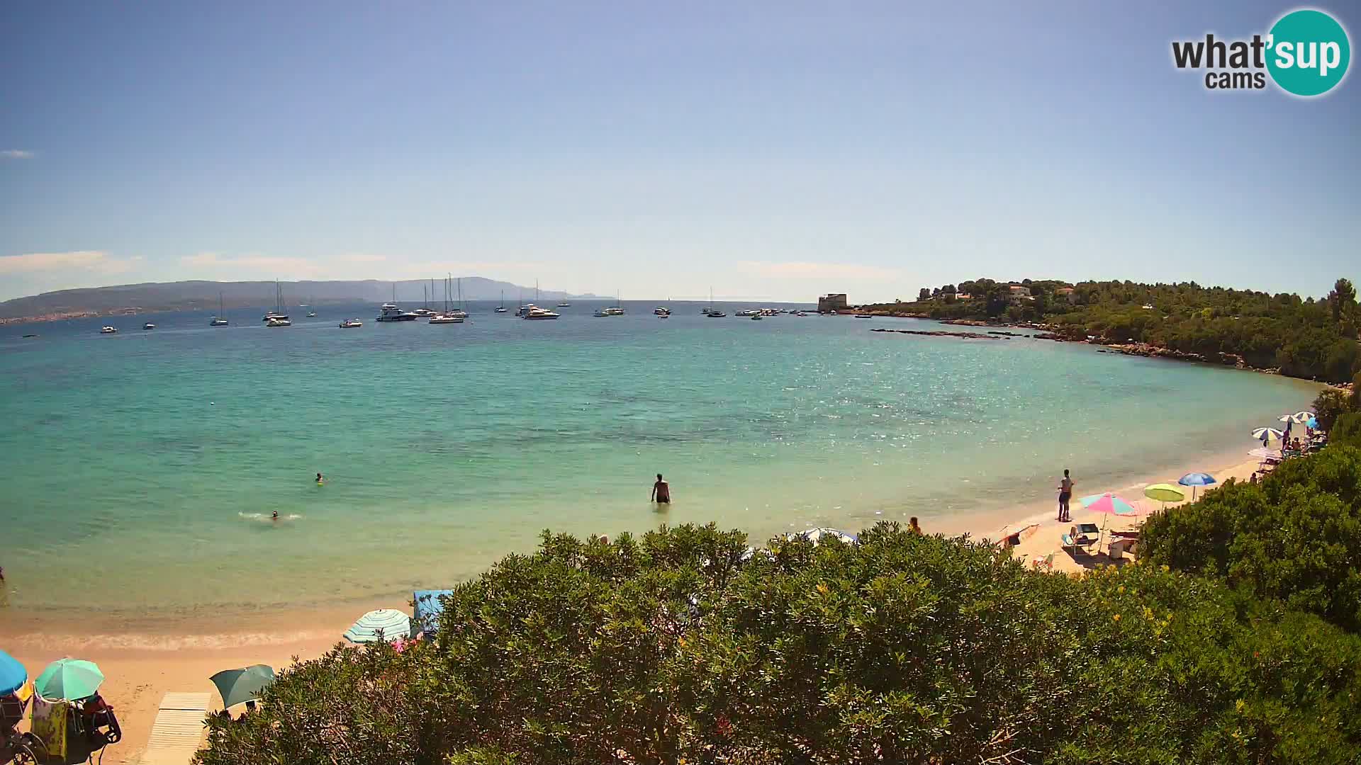 Plage Lazzaretto livecam | Alghero | Sardaigne