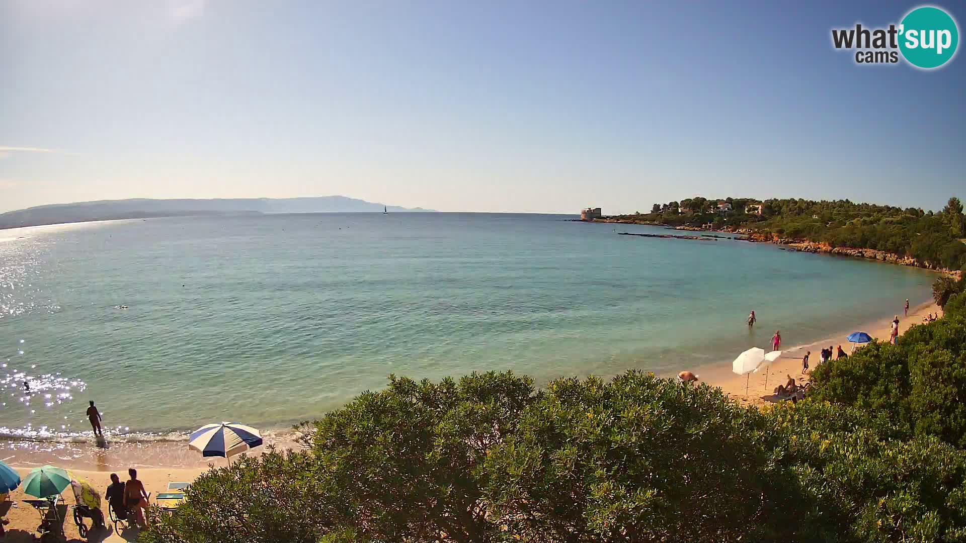 Webcam Lazzaretto Strand | Alghero | Sardinien