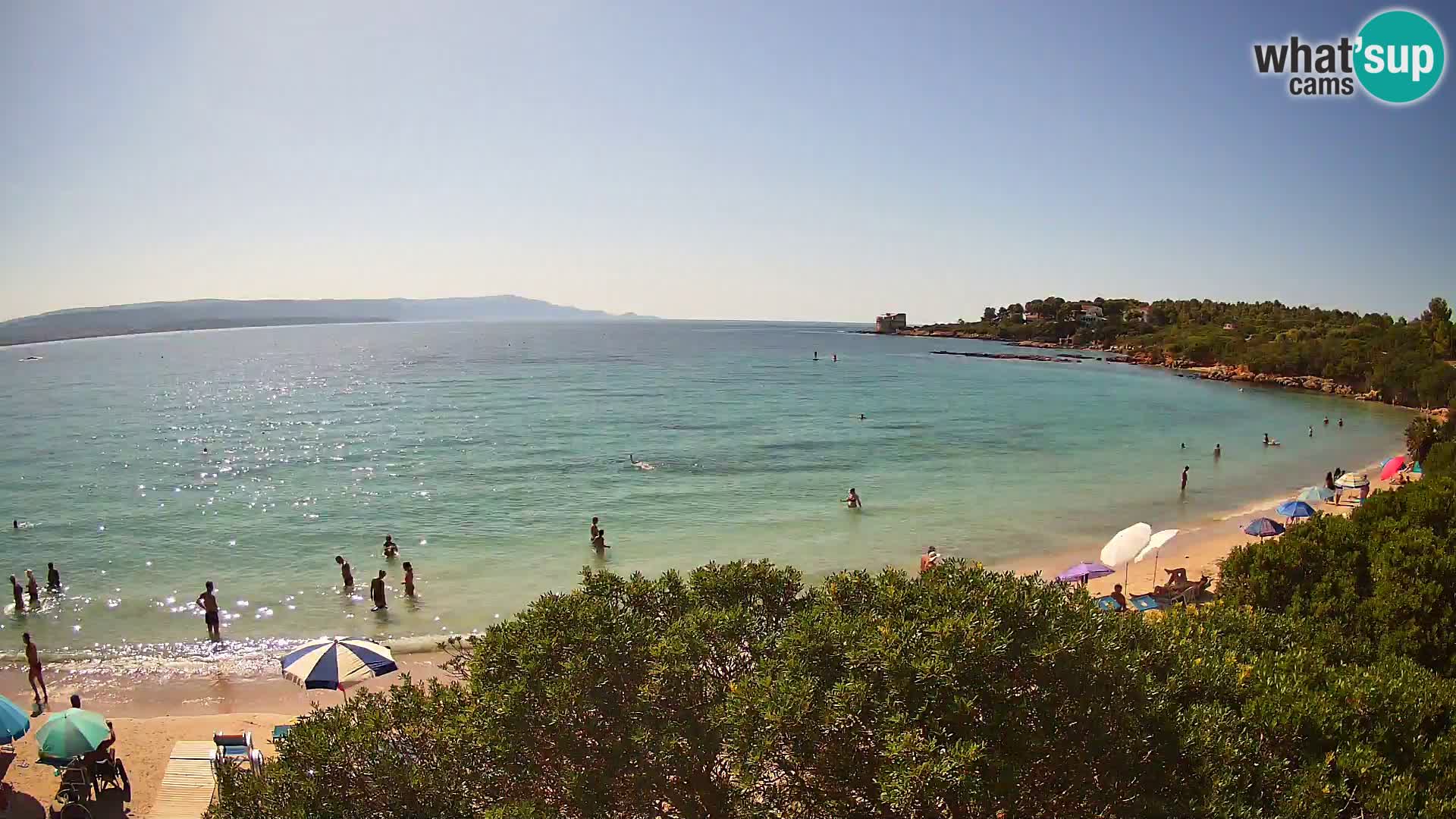 Web kamera plaža Lazzaretto | Alghero | Sardinija