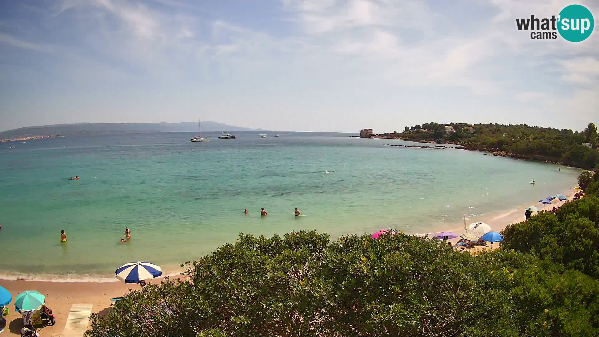 Plage Lazzaretto livecam | Alghero | Sardaigne