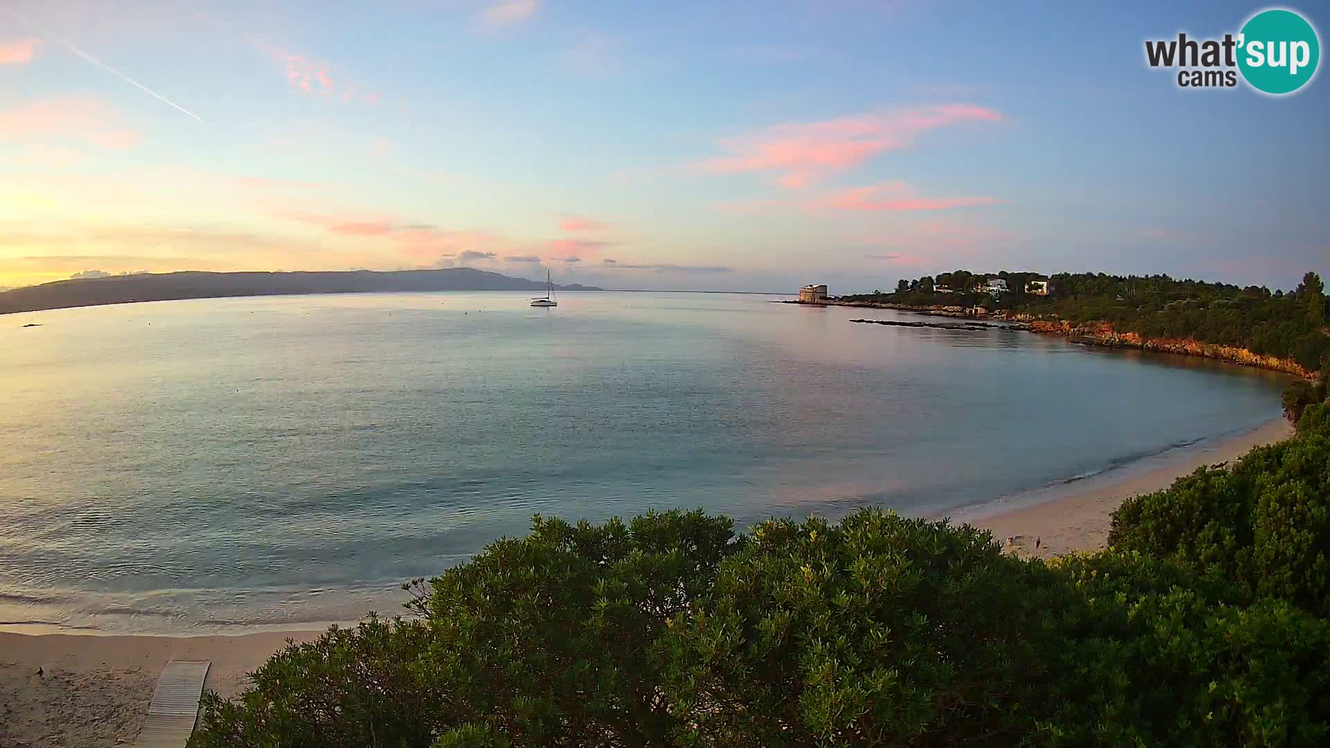 Plage Lazzaretto livecam | Alghero | Sardaigne