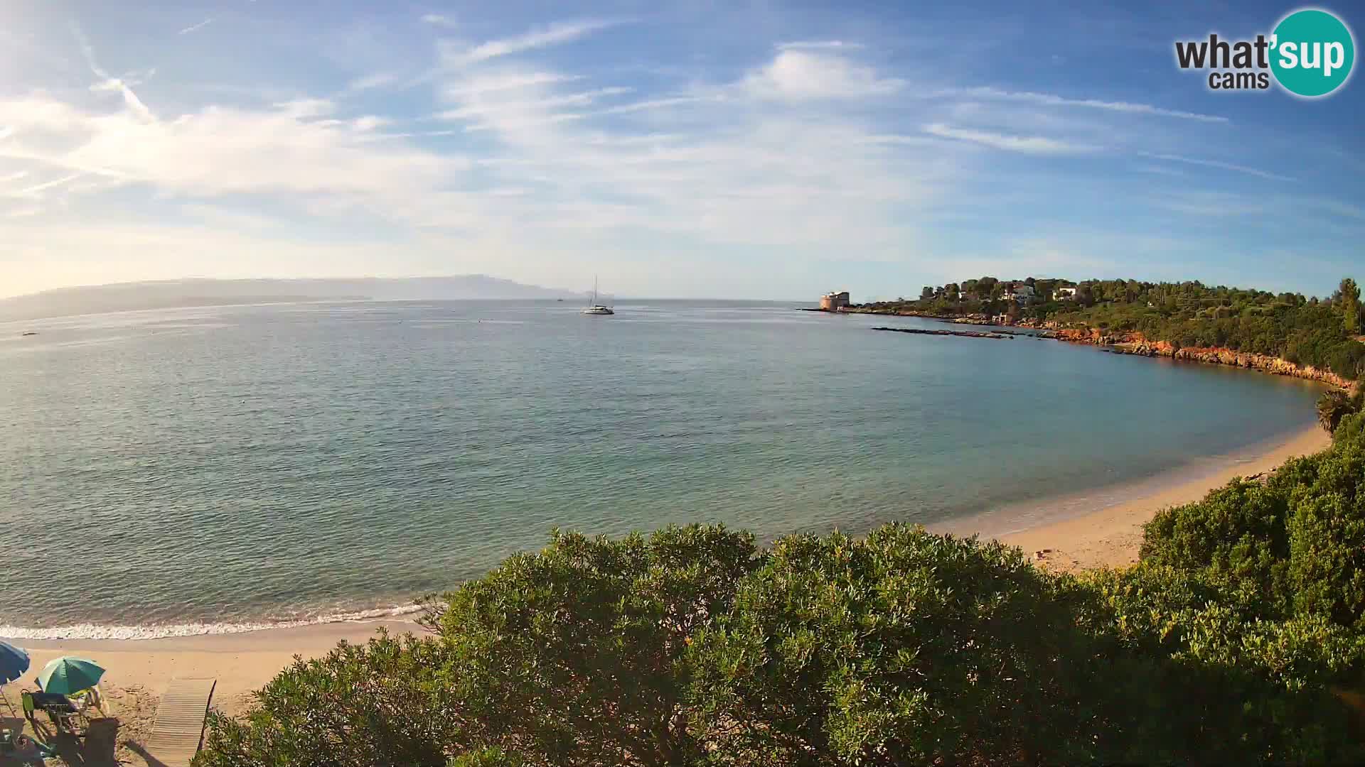 Webcam Lazzaretto beach | Alghero | Sardinia