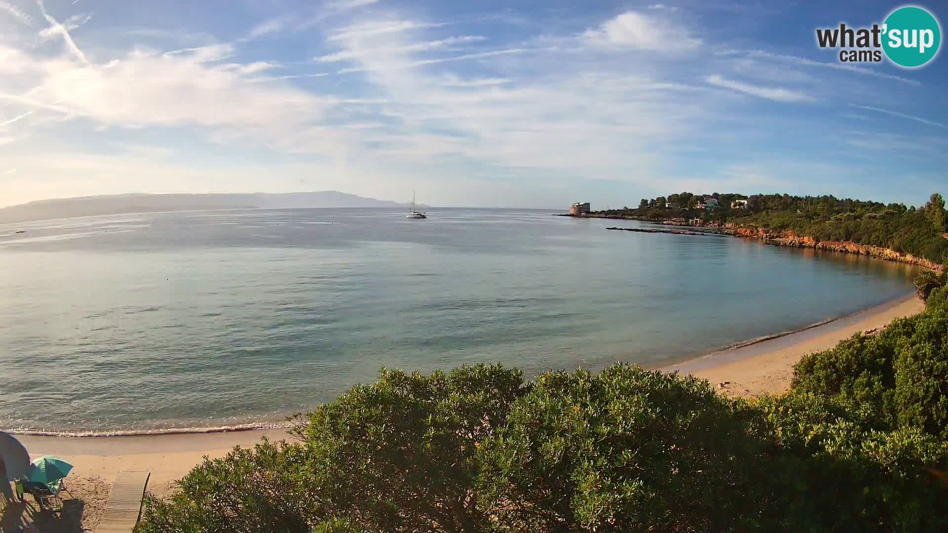 Webcam Lazzaretto beach | Alghero | Sardinia