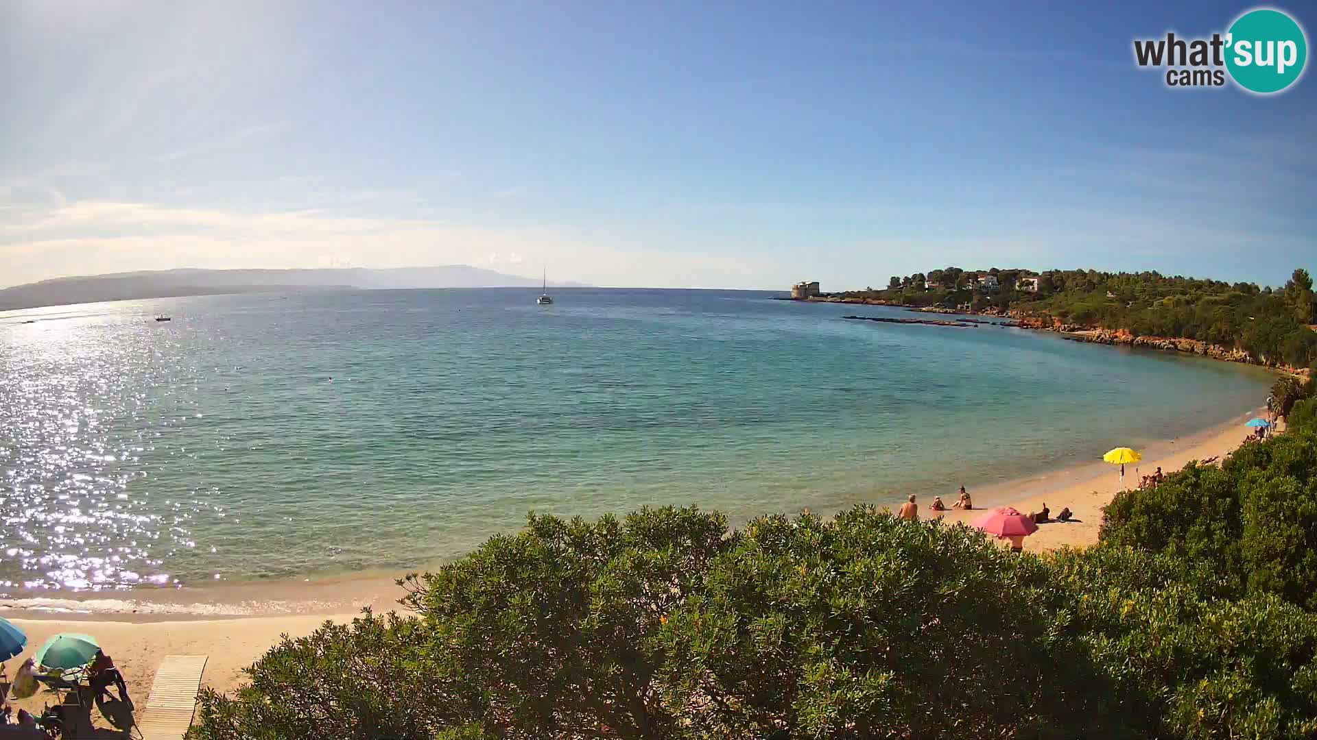 Webcam Lazzaretto beach | Alghero | Sardinia