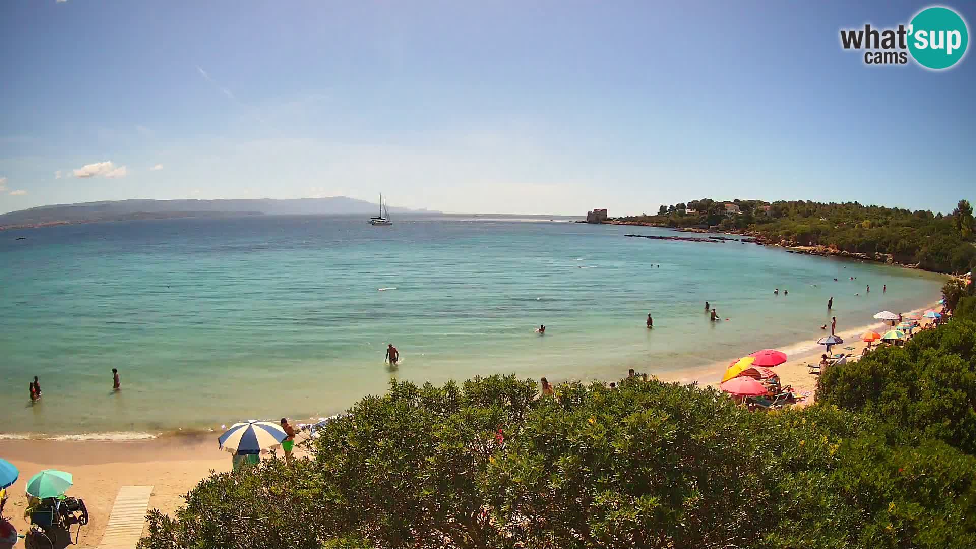 Webcam Lazzaretto beach | Alghero | Sardinia