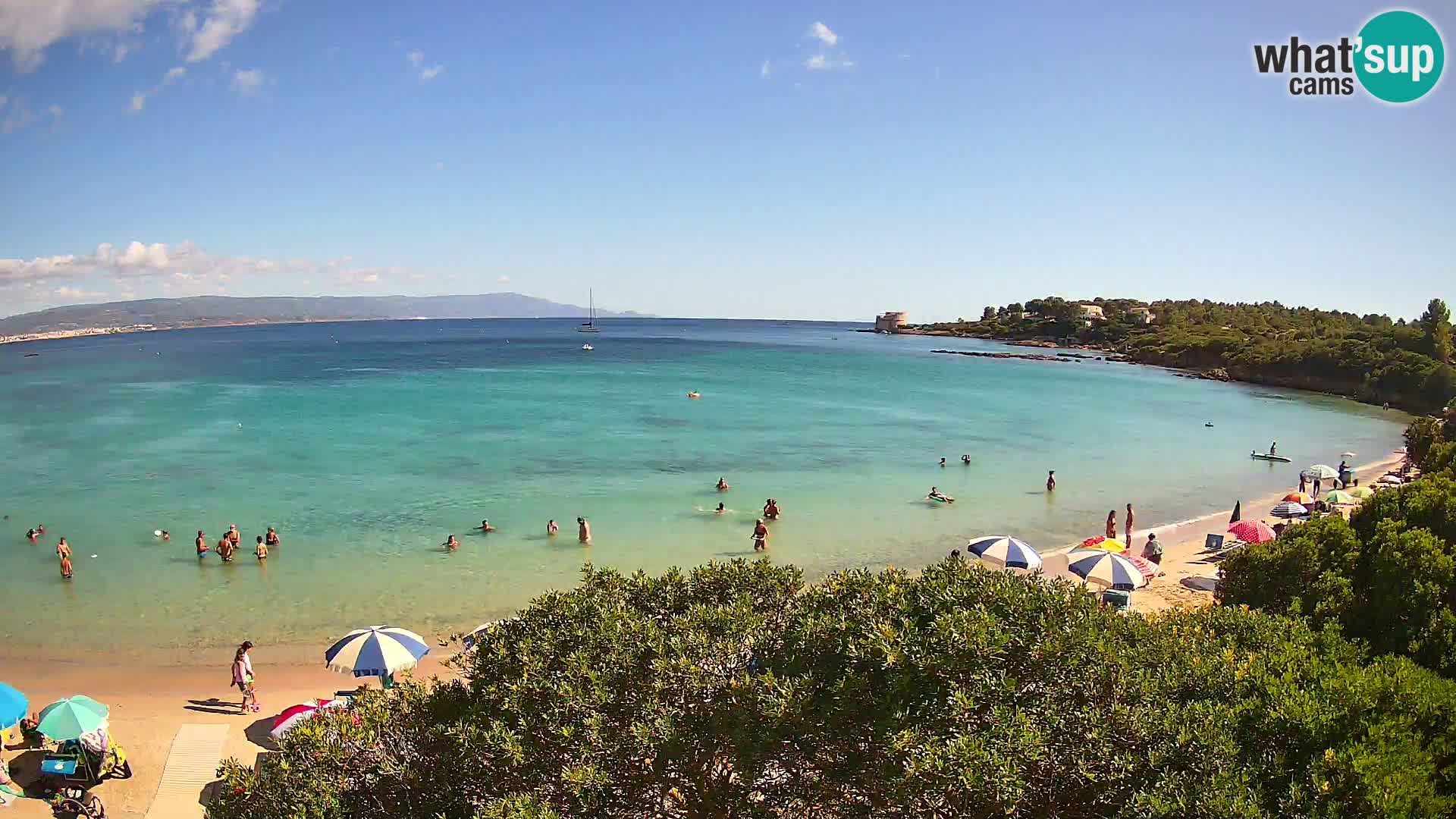 Kamera plaža Lazzaretto | Alghero | Sardinija