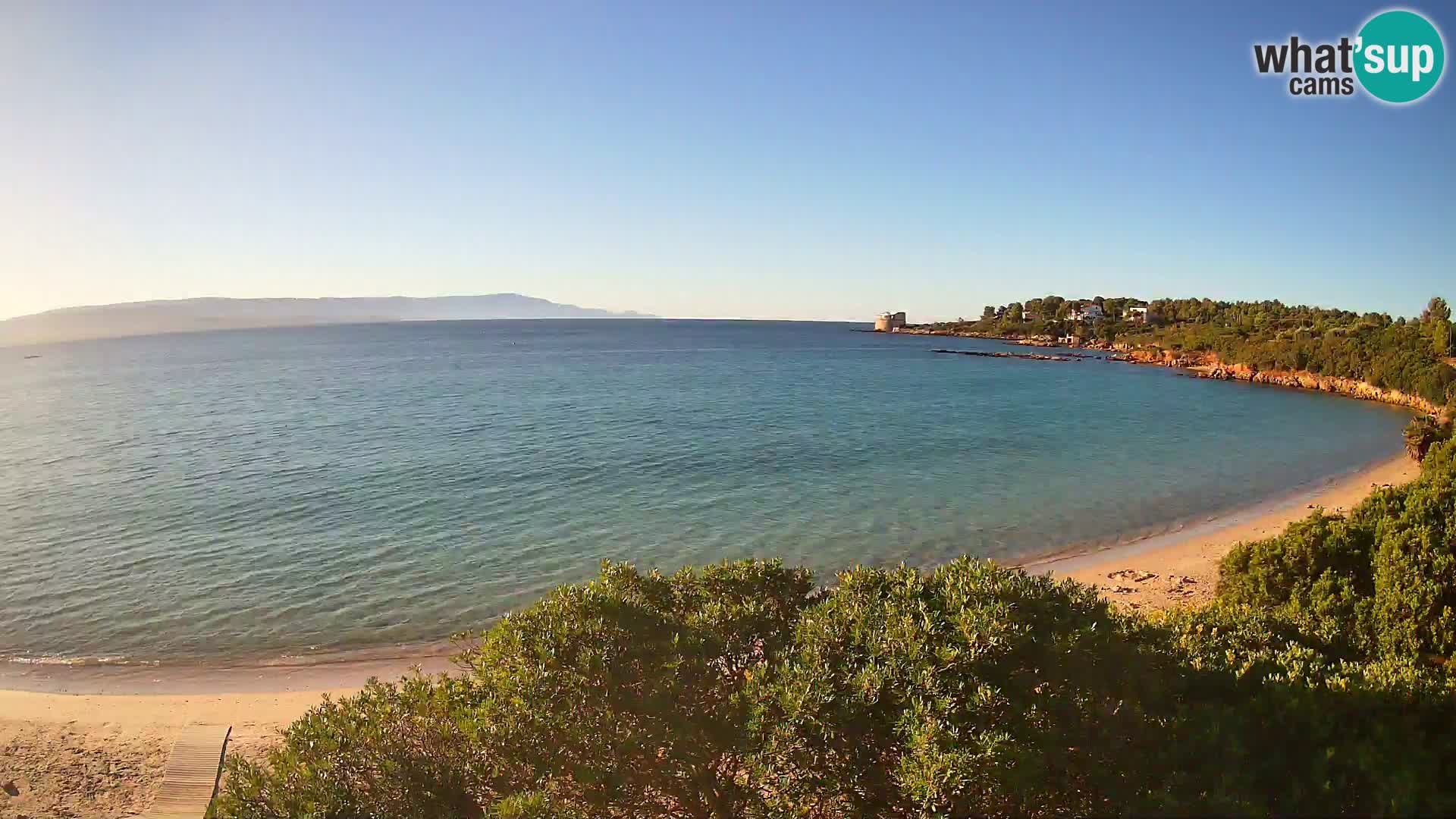 Webcam Lazzaretto beach | Alghero | Sardinia