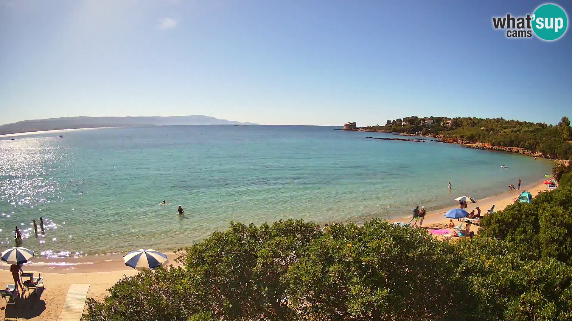 Plage Lazzaretto livecam | Alghero | Sardaigne