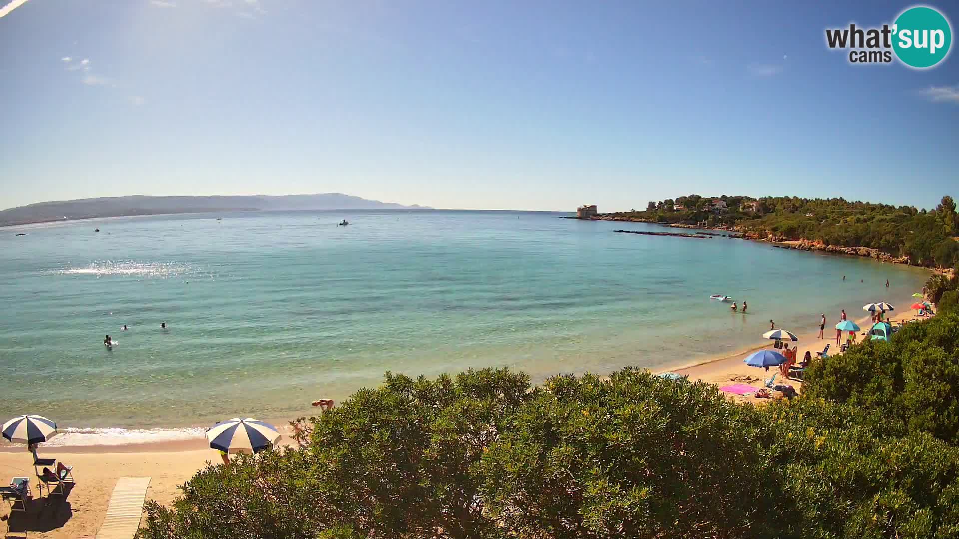 Webcam Lazzaretto Strand | Alghero | Sardinien