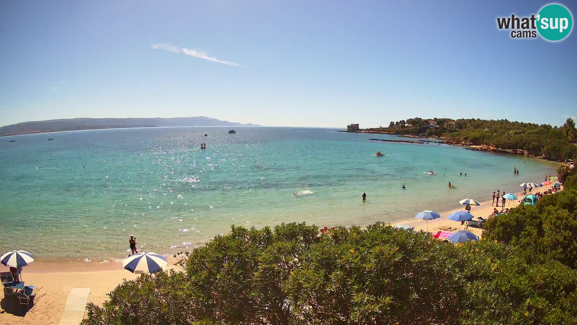 Webcam Lazzaretto beach | Alghero | Sardinia