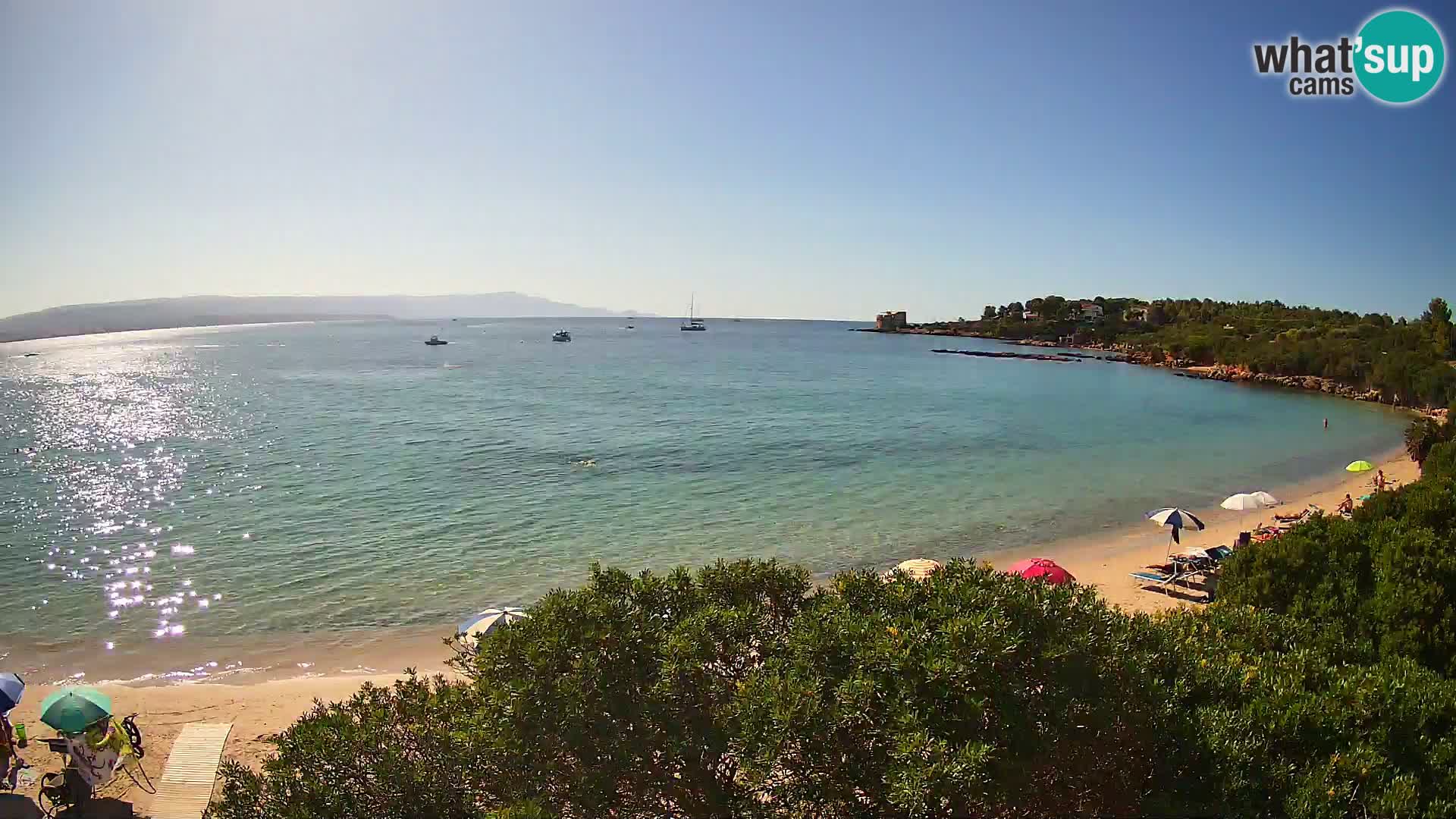 Kamera plaža Lazzaretto | Alghero | Sardinija