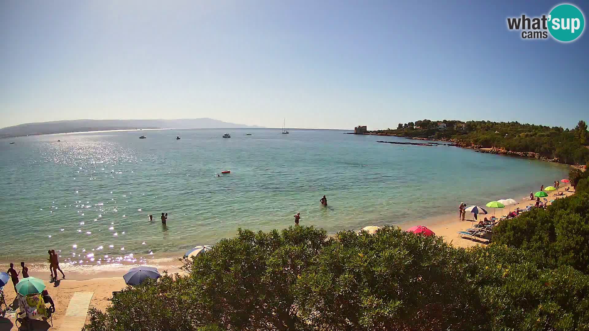 Kamera plaža Lazzaretto | Alghero | Sardinija