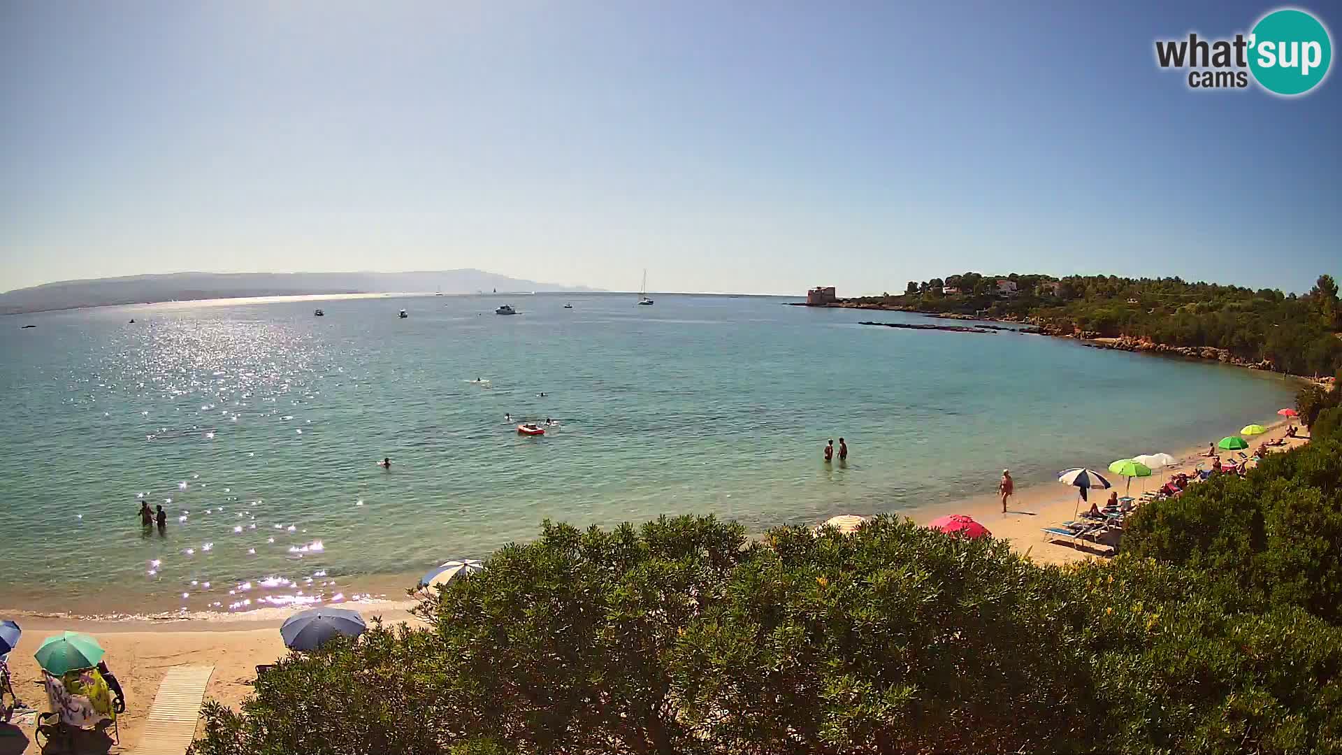 Plage Lazzaretto livecam | Alghero | Sardaigne