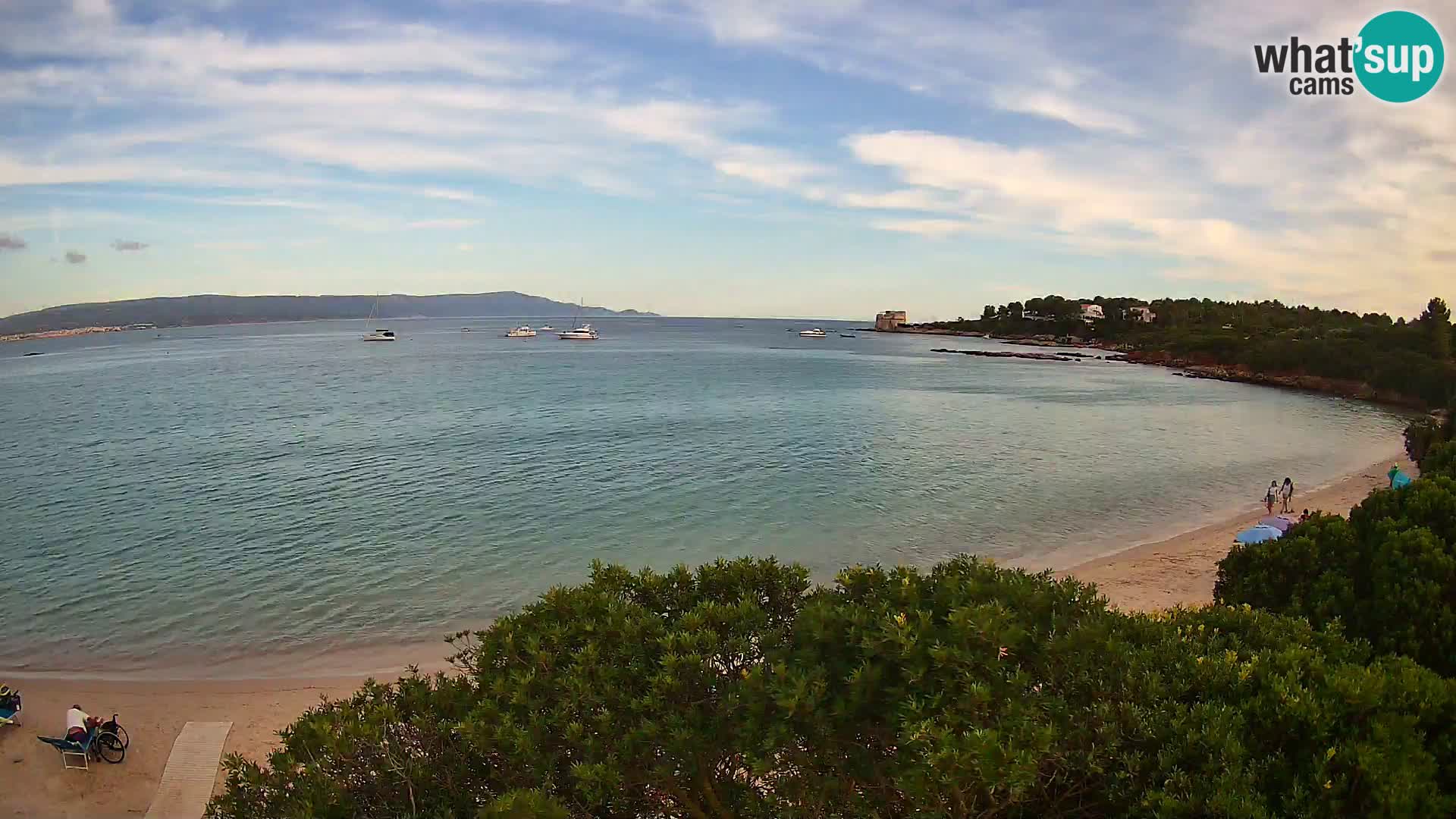 Plage Lazzaretto livecam | Alghero | Sardaigne