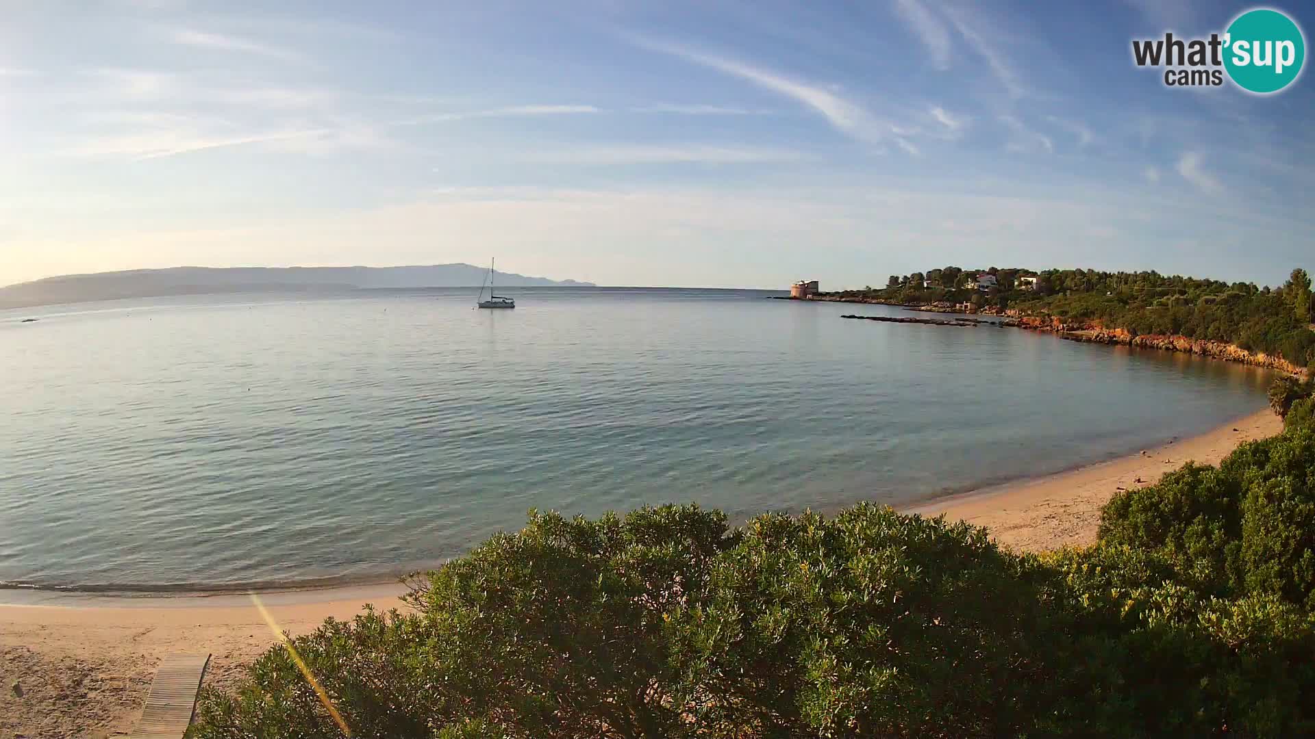 Webcam Lazzaretto beach | Alghero | Sardinia
