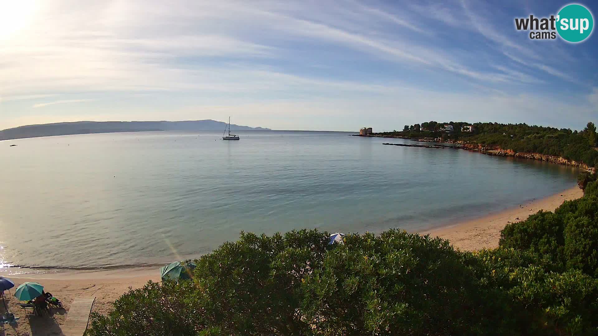 Kamera plaža Lazzaretto | Alghero | Sardinija