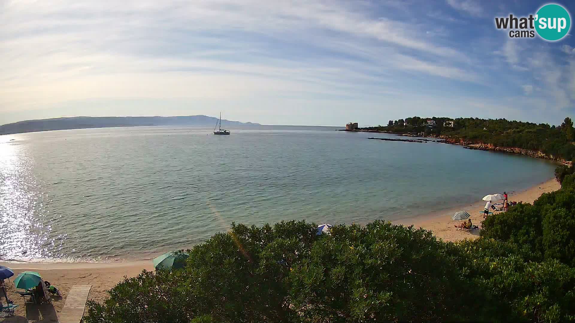 Webcam Lazzaretto Strand | Alghero | Sardinien