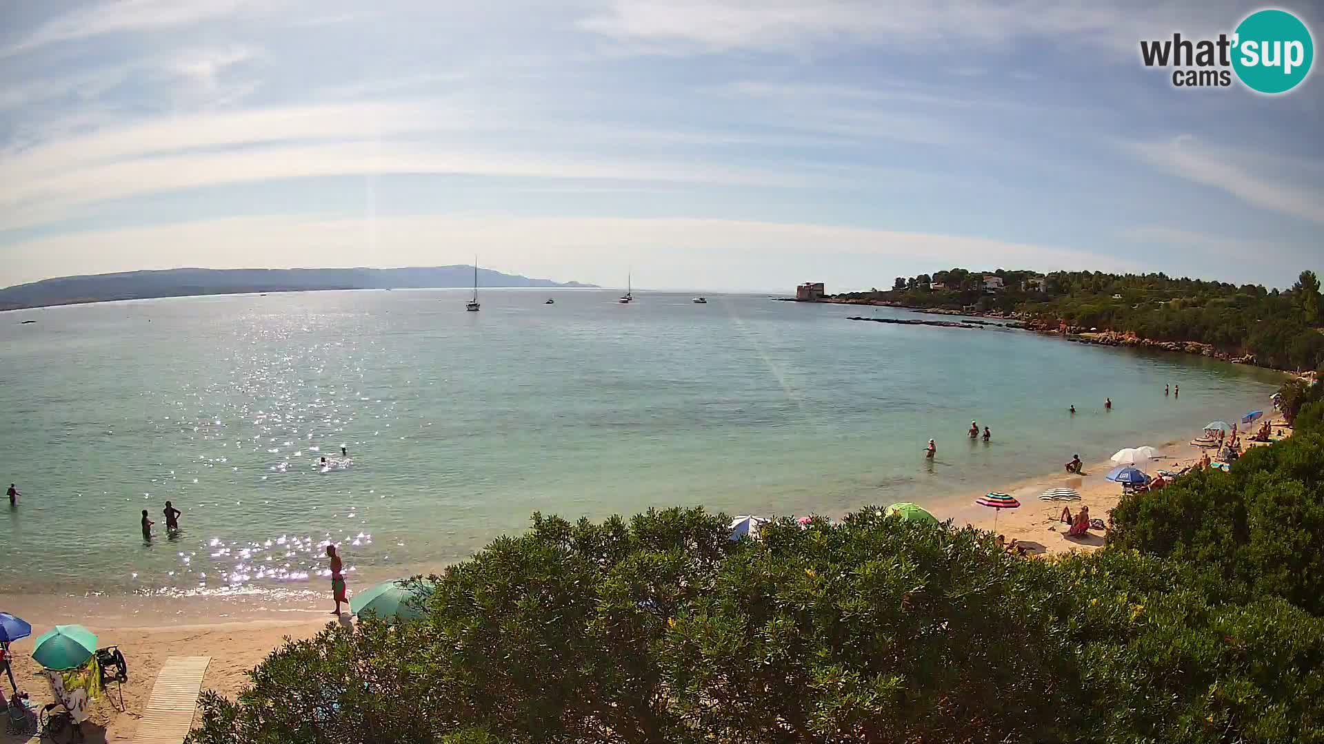 Webcam Lazzaretto beach | Alghero | Sardinia