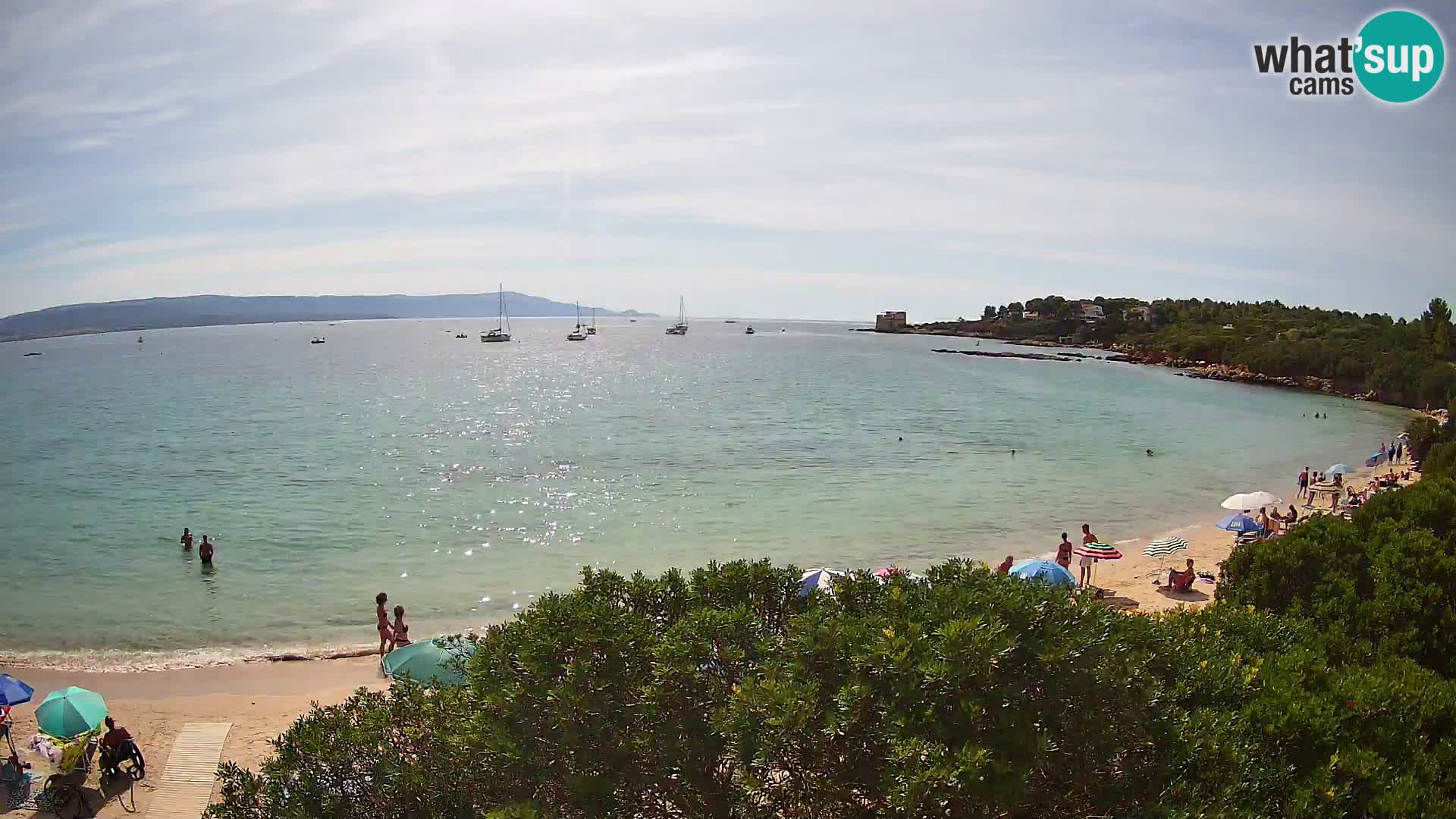 Webcam Lazzaretto Strand | Alghero | Sardinien