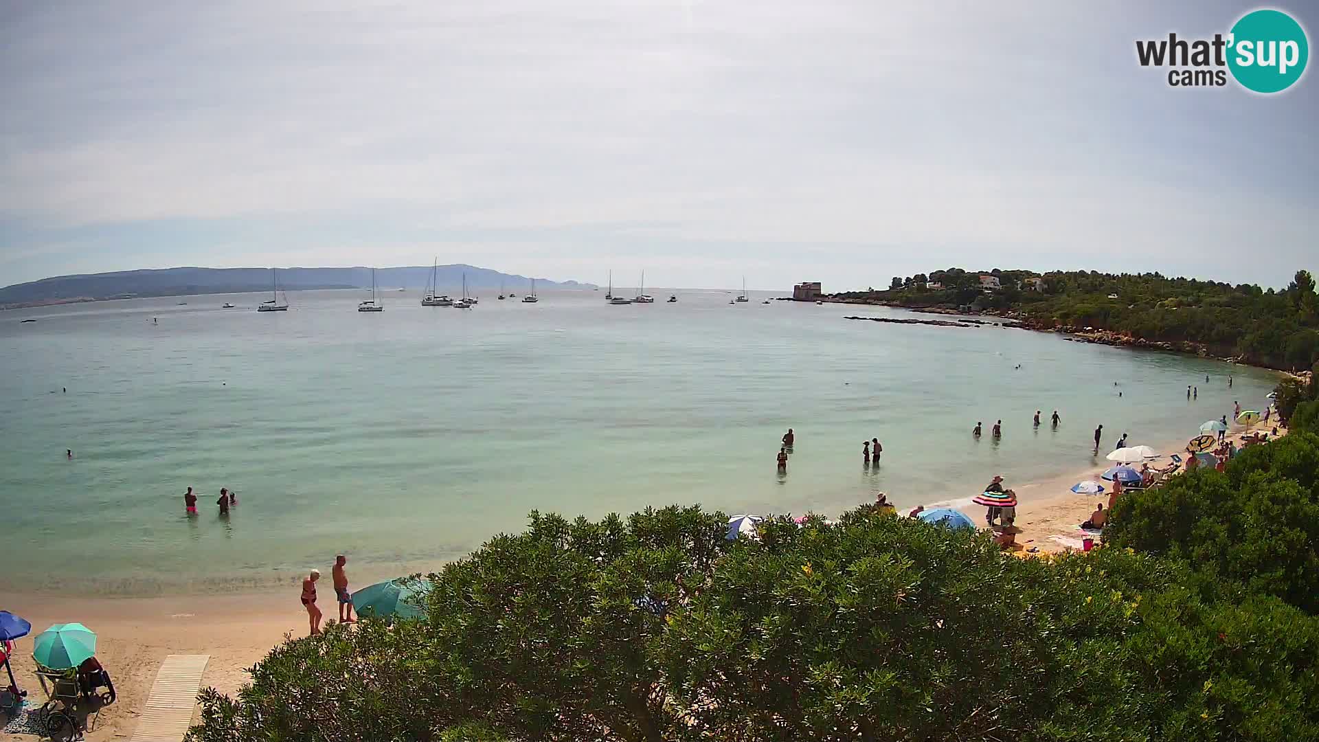 Webcam Lazzaretto beach | Alghero | Sardinia
