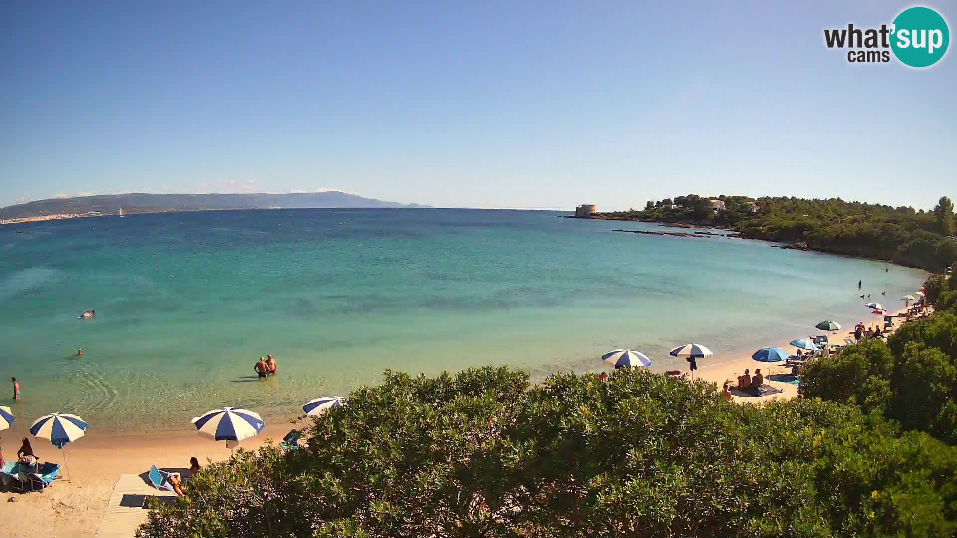 Webcam Lazzaretto beach | Alghero | Sardinia