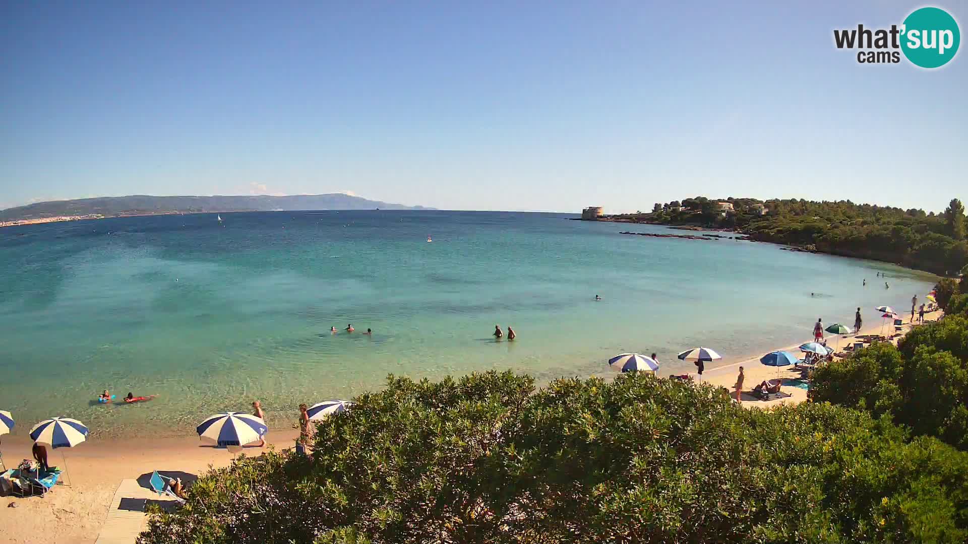 Webcam Lazzaretto beach | Alghero | Sardinia