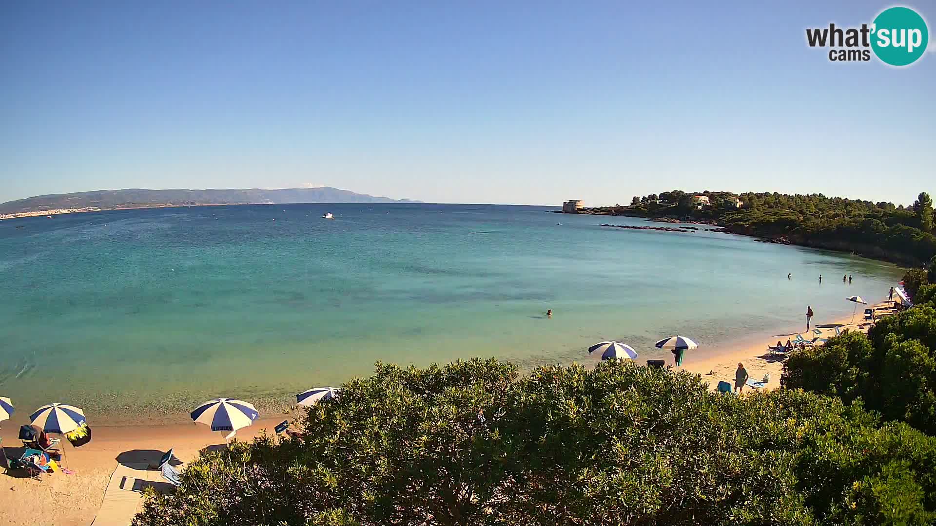 Webcam Lazzaretto Strand | Alghero | Sardinien
