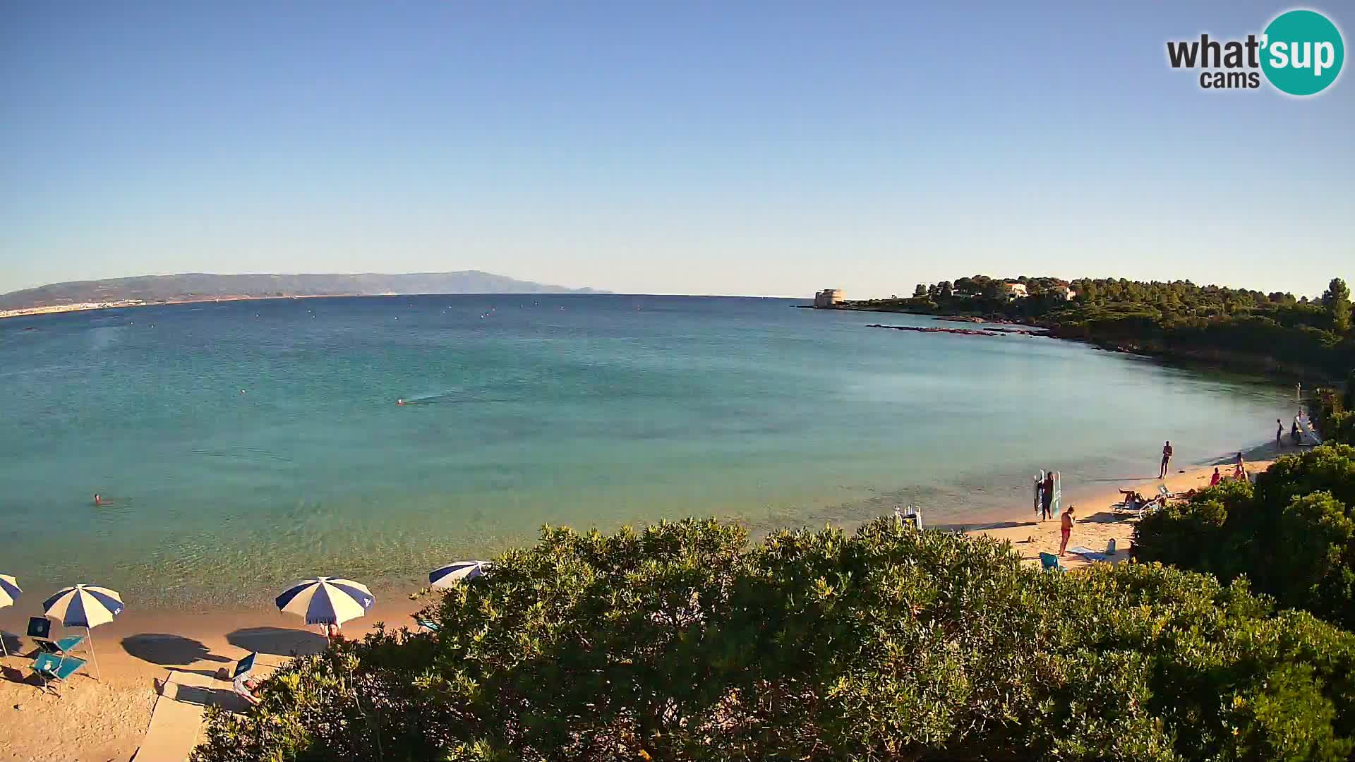 Webcam Lazzaretto beach | Alghero | Sardinia