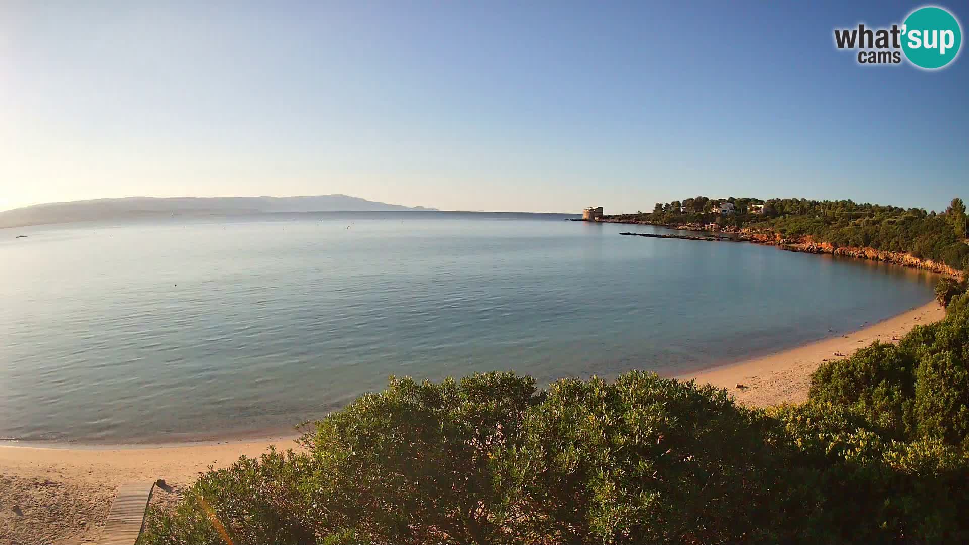 Plage Lazzaretto livecam | Alghero | Sardaigne
