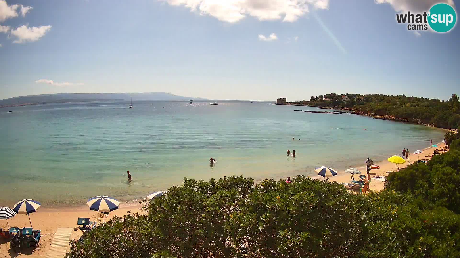 Plage Lazzaretto livecam | Alghero | Sardaigne