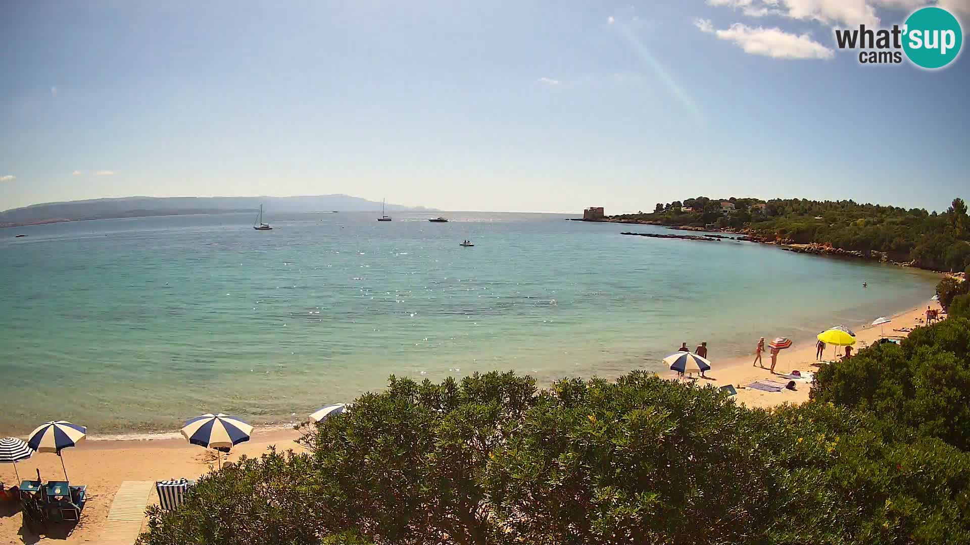 Kamera plaža Lazzaretto | Alghero | Sardinija