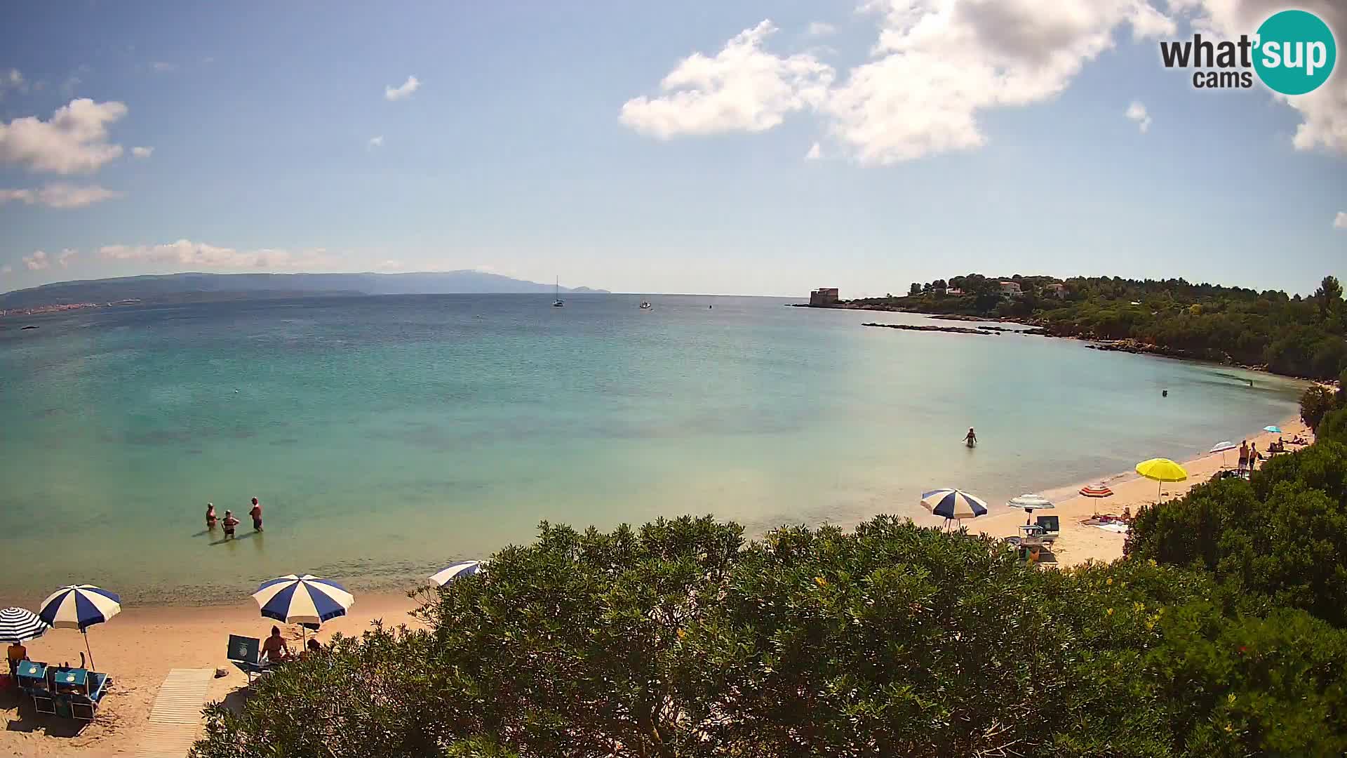 Plage Lazzaretto livecam | Alghero | Sardaigne