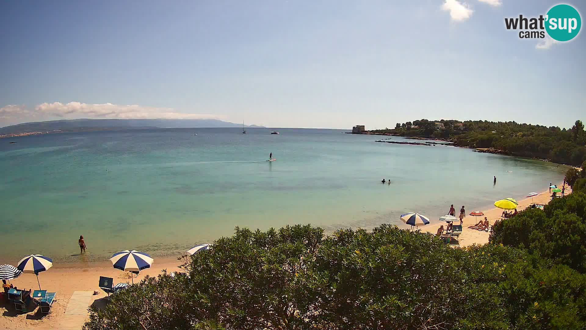 Webcam Lazzaretto Strand | Alghero | Sardinien