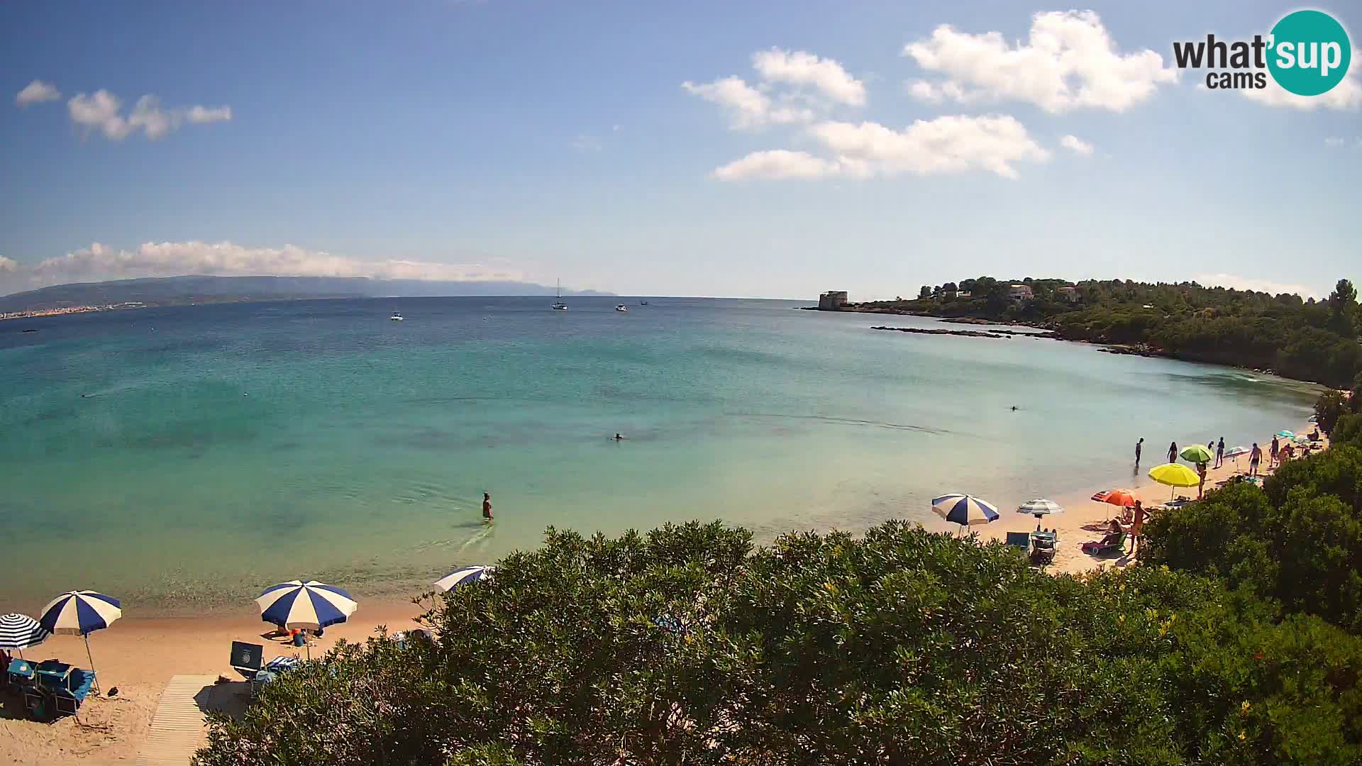 Kamera plaža Lazzaretto | Alghero | Sardinija