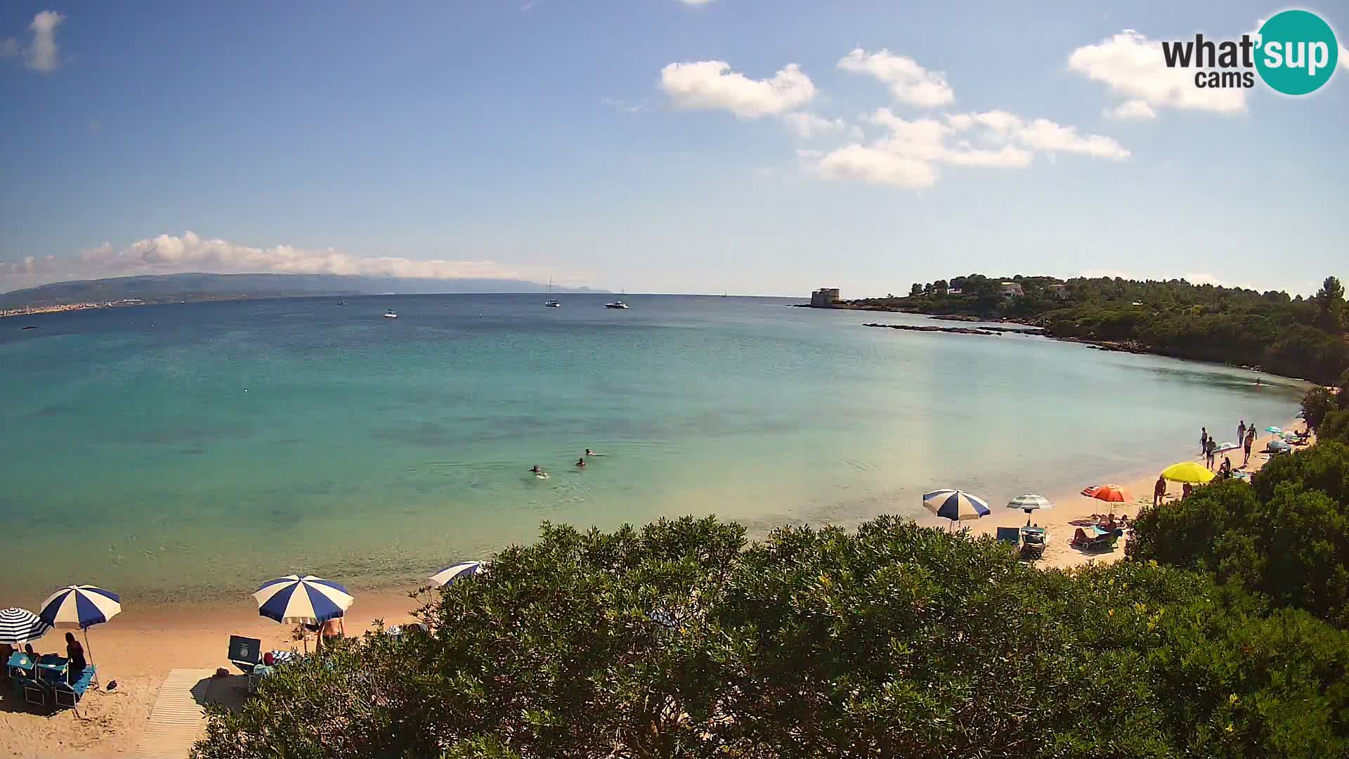 Webcam Lazzaretto Strand | Alghero | Sardinien