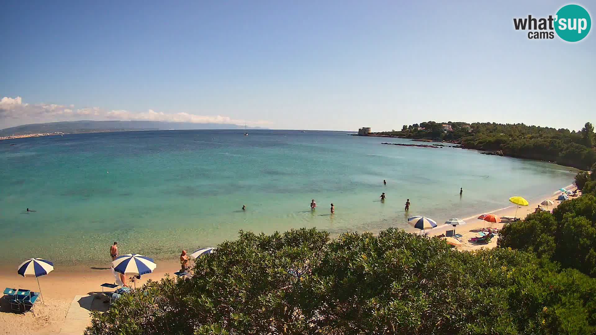 Plage Lazzaretto livecam | Alghero | Sardaigne