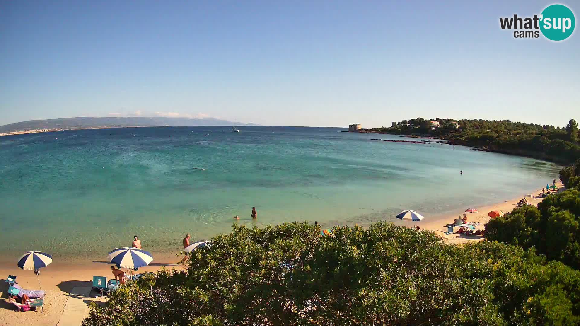 Webcam Lazzaretto Strand | Alghero | Sardinien