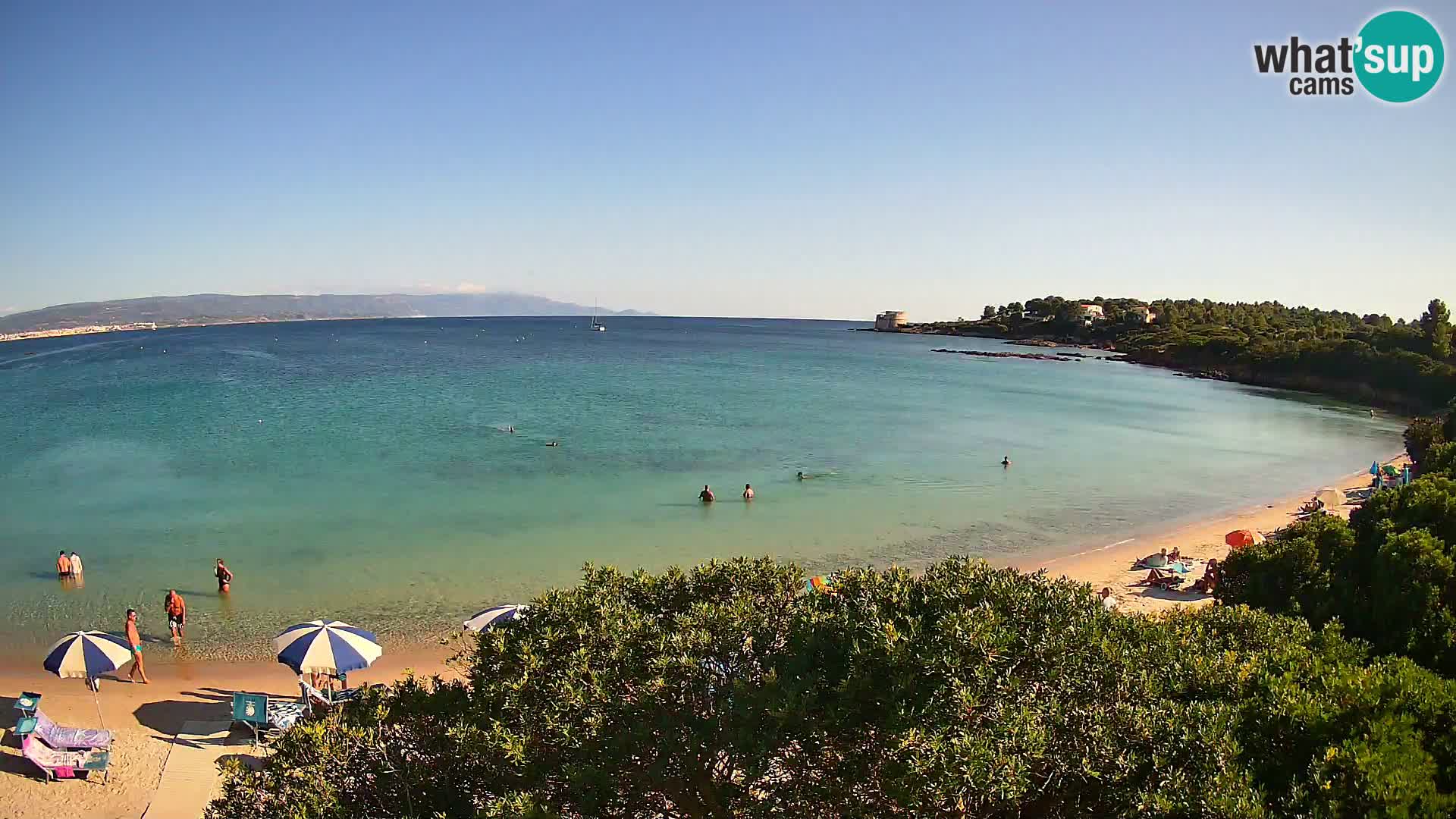 Webcam Lazzaretto beach | Alghero | Sardinia