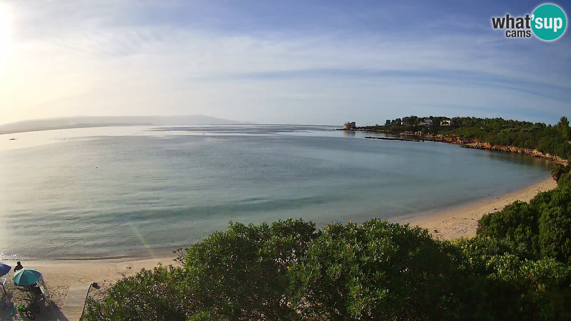 Kamera plaža Lazzaretto | Alghero | Sardinija