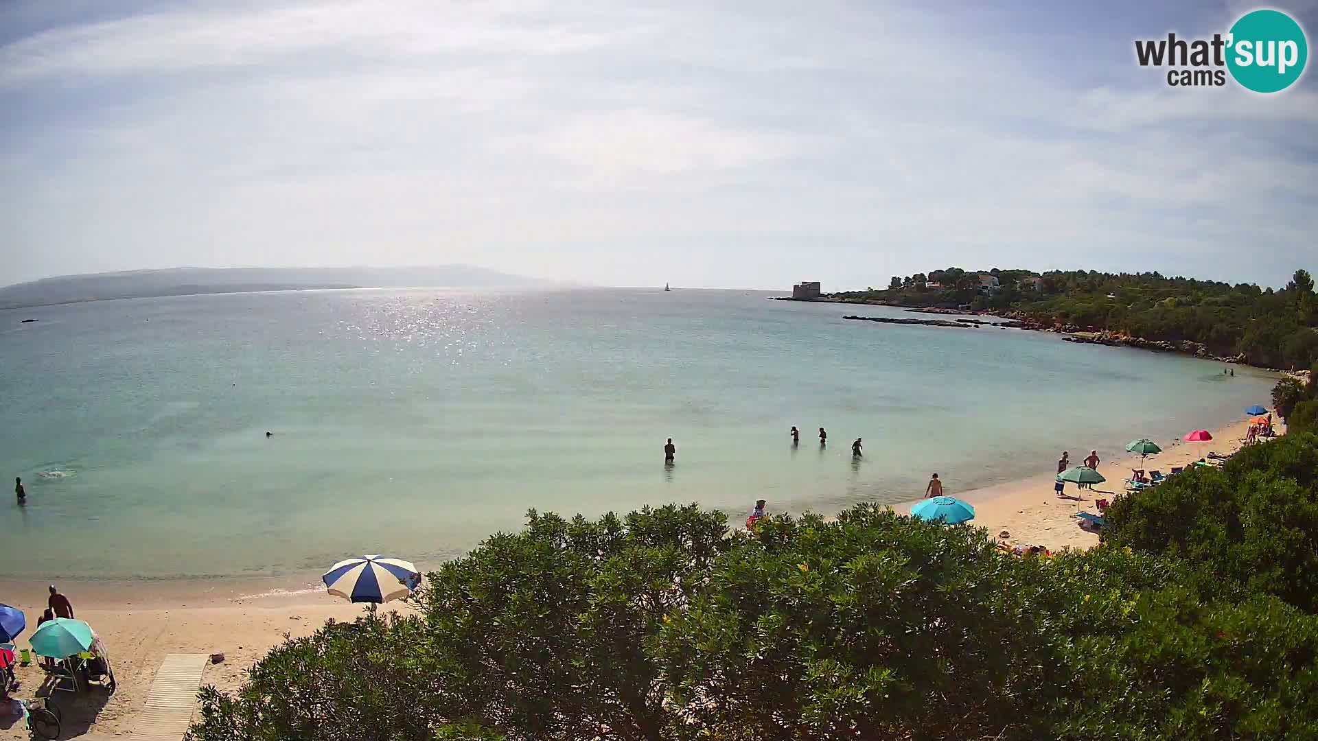 Plage Lazzaretto livecam | Alghero | Sardaigne