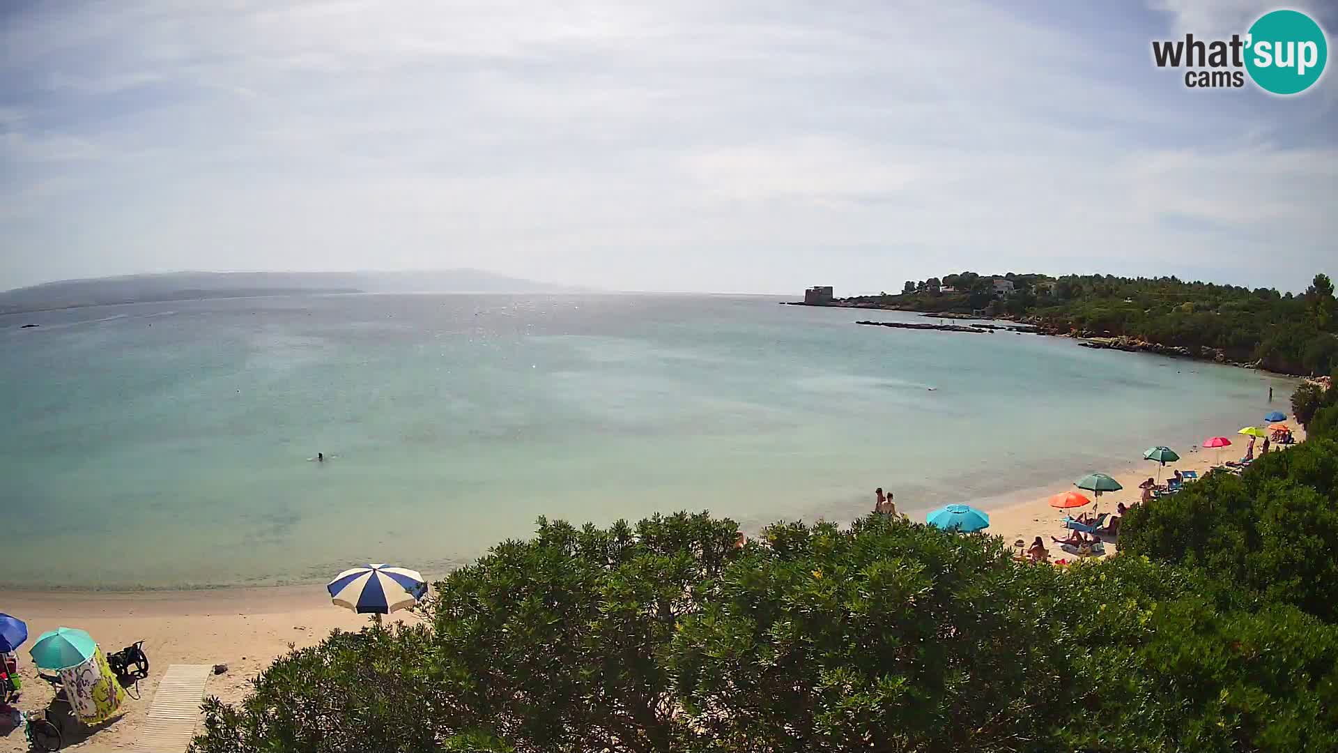 Webcam Lazzaretto Strand | Alghero | Sardinien