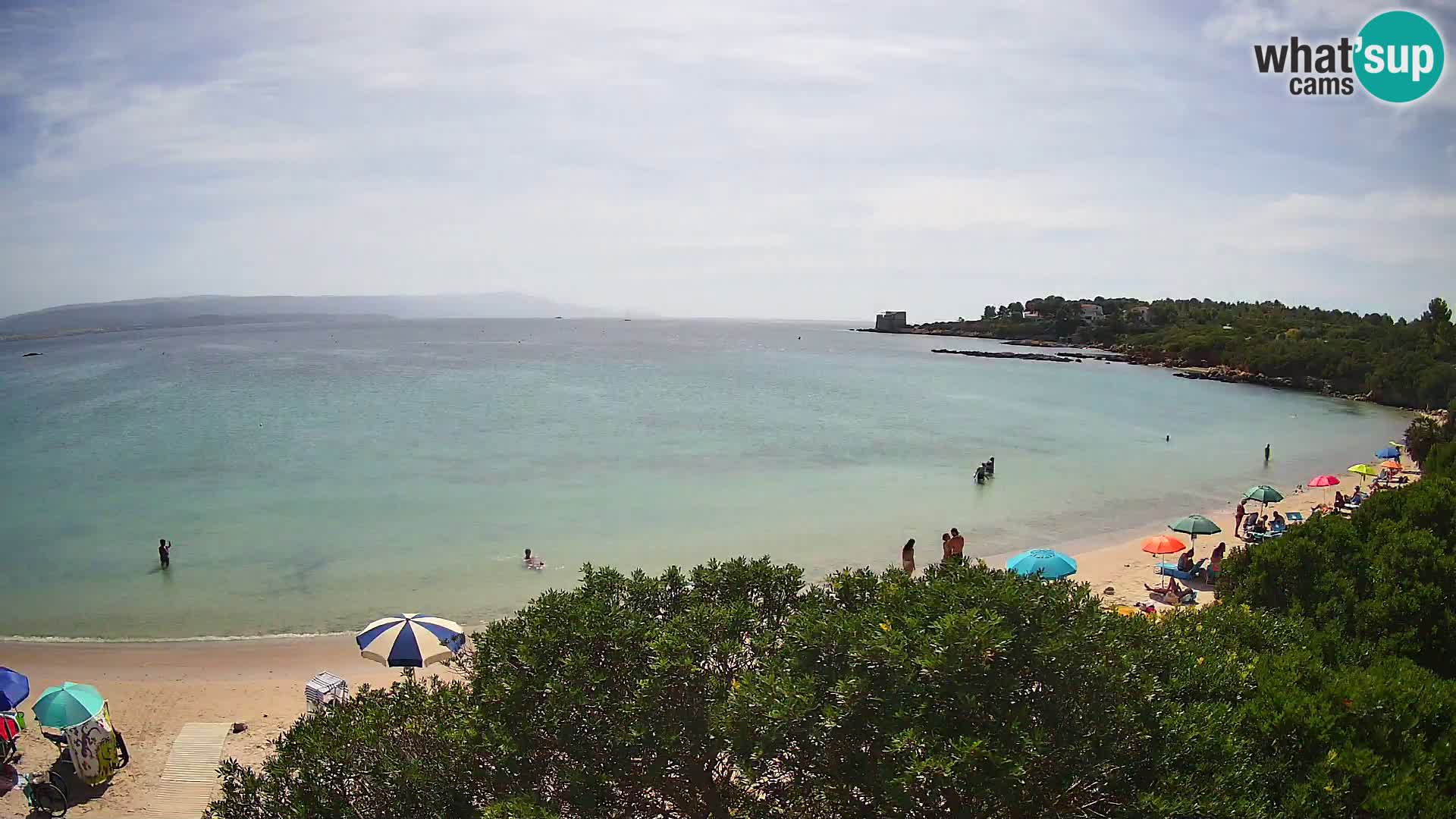 Webcam Lazzaretto beach | Alghero | Sardinia