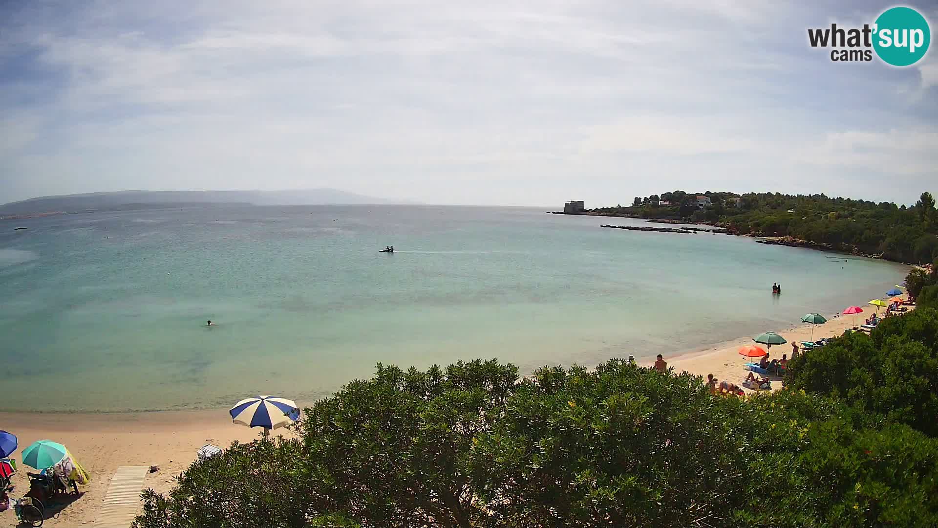 Plage Lazzaretto livecam | Alghero | Sardaigne