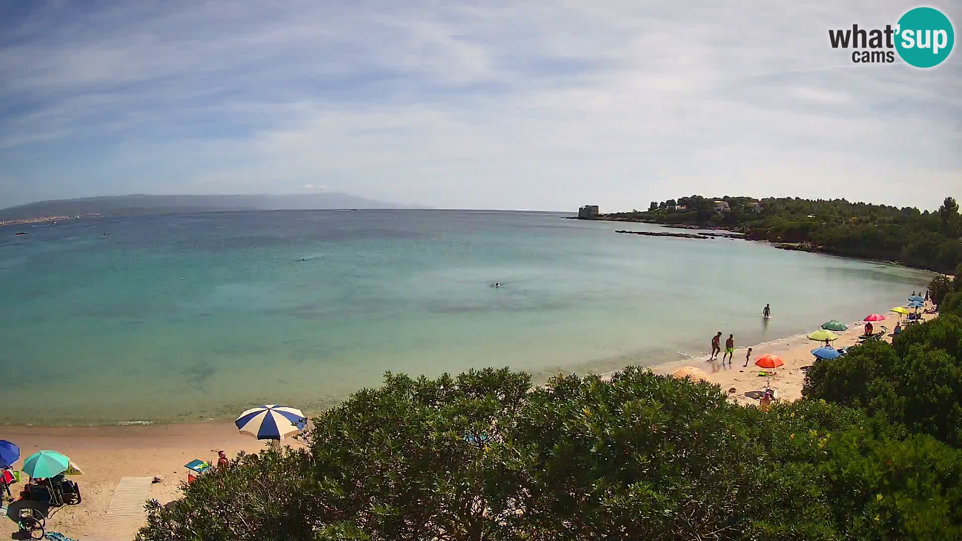 Web kamera plaža Lazzaretto | Alghero | Sardinija