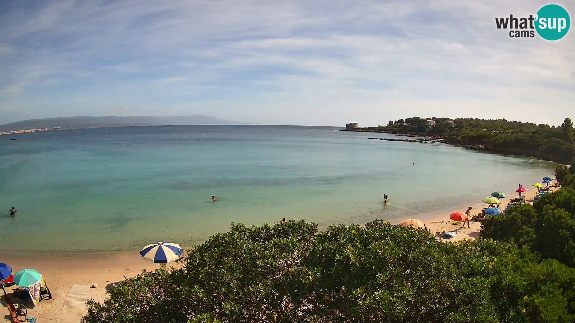 Webcam Lazzaretto Strand | Alghero | Sardinien