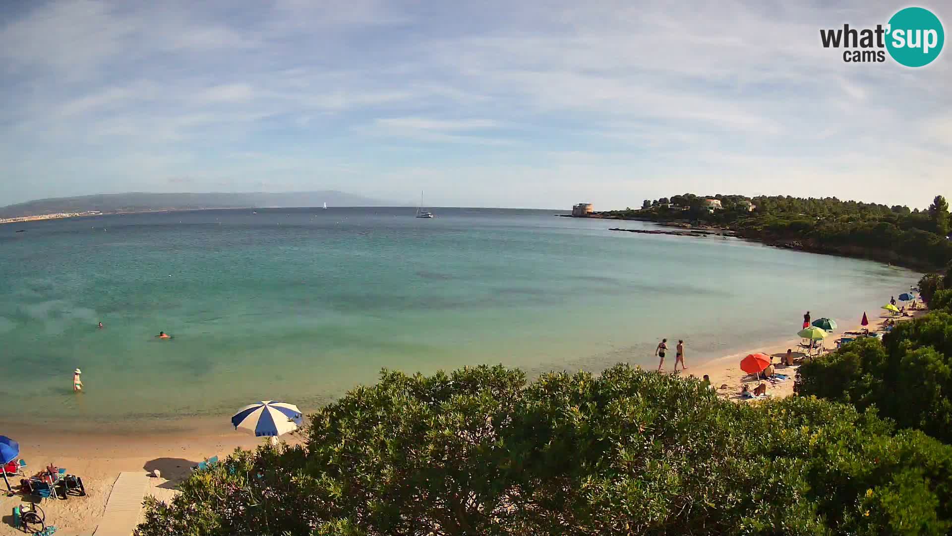 Webcam Lazzaretto beach | Alghero | Sardinia