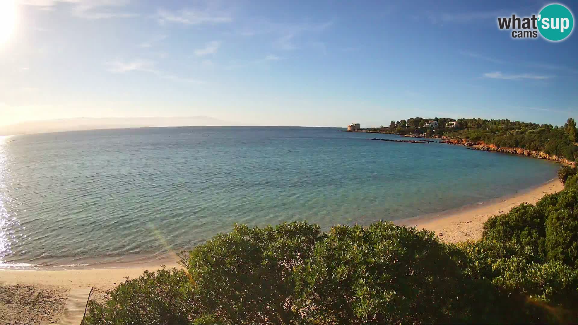 Webcam Lazzaretto beach | Alghero | Sardinia