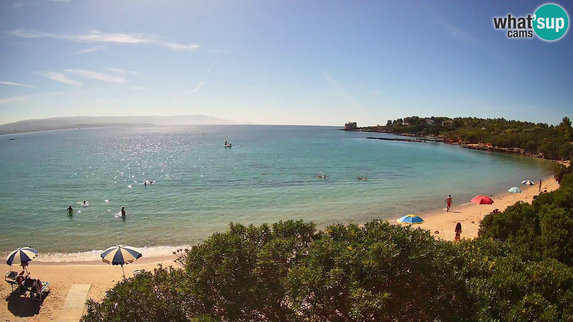 Plage Lazzaretto livecam | Alghero | Sardaigne