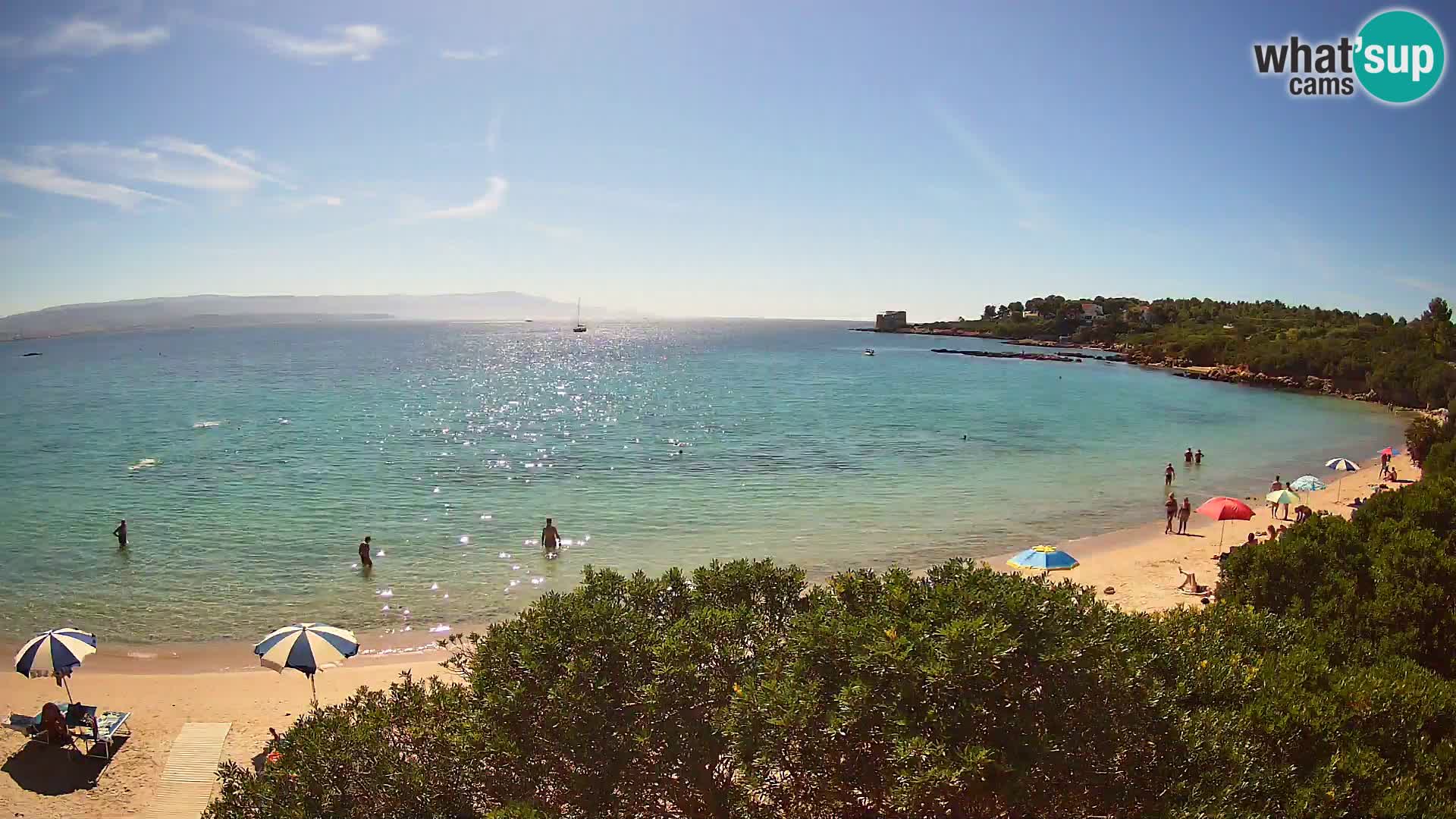 Kamera plaža Lazzaretto | Alghero | Sardinija